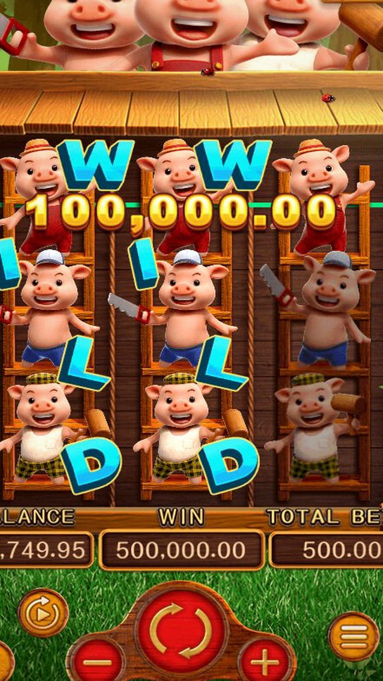THREE LITTLE PIGS · Giao diện trải nghiệm ứng dụng B52